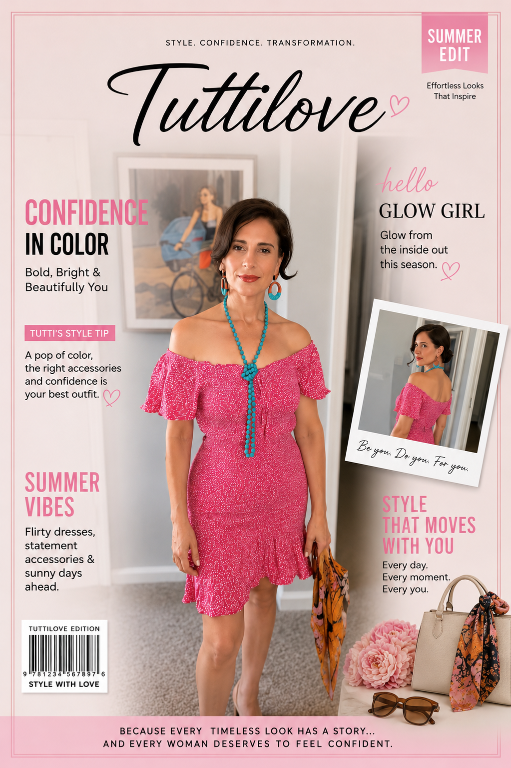 Pink Polka Dot Off-Shoulder Dress: Feminine, Comfortable & Effortless