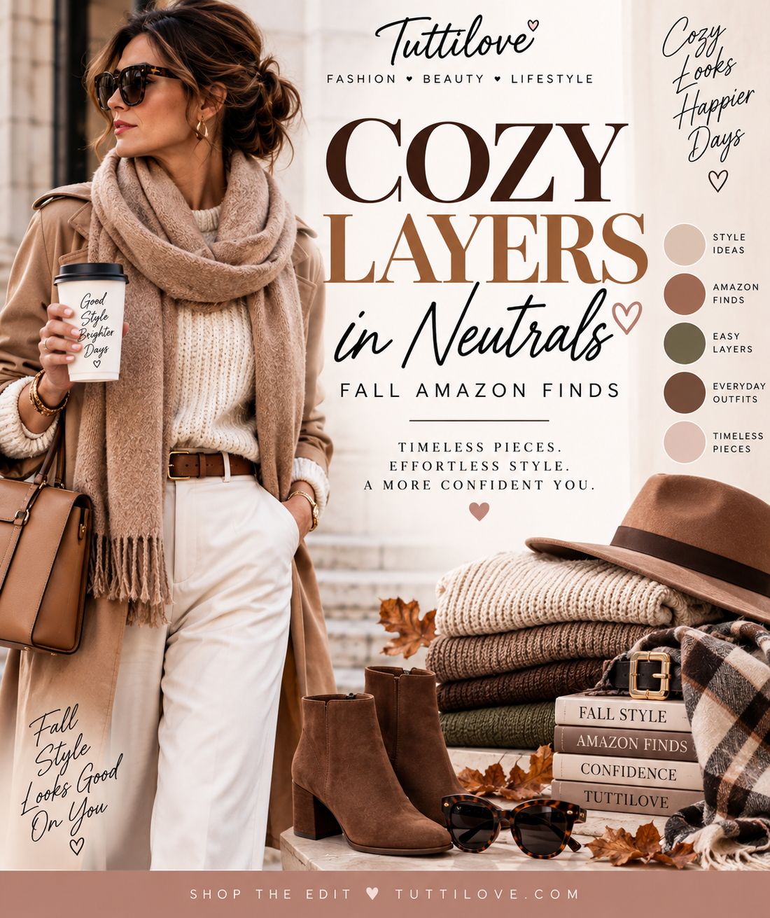🍂 Cozy Layers in Neutrals