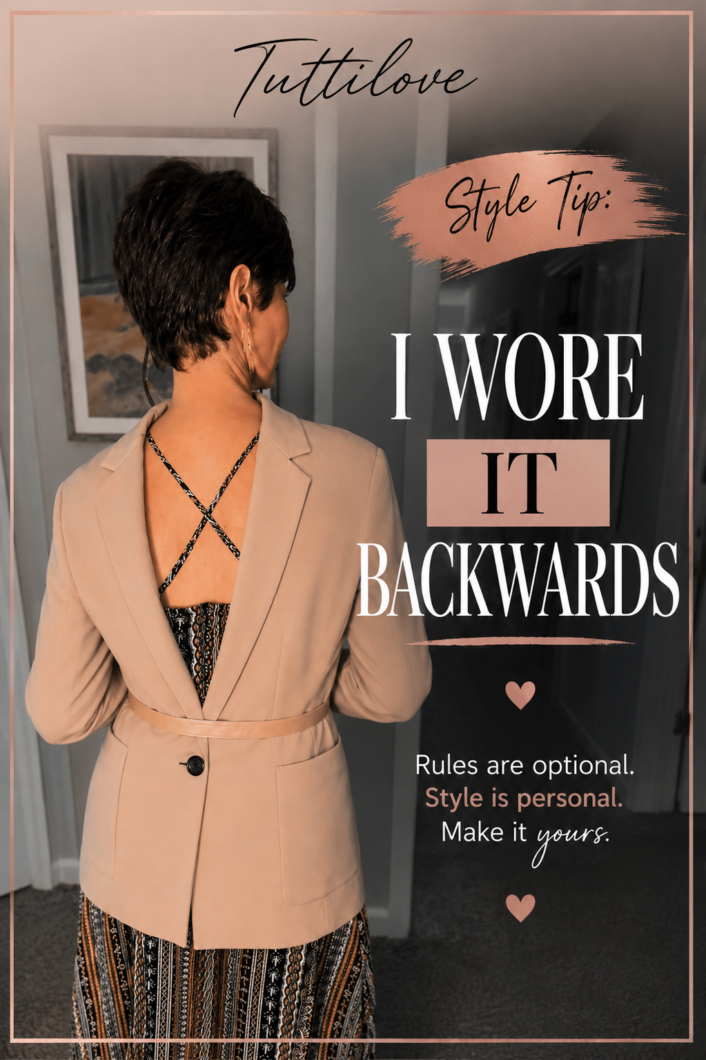 I Wore My Jacket Backwards… and It Actually Worked! | Fashion Styling Hack