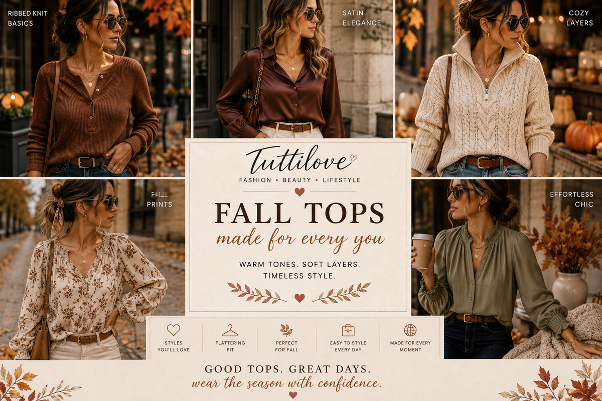 Fall Tops for Women: Stylish Tops to Elevate Your Fall Wardrobe