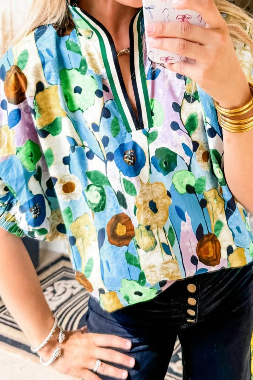 Sophia Flutter Sleeve Blouse Top
