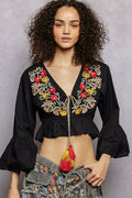 Beverly Hills Cropped Blouse