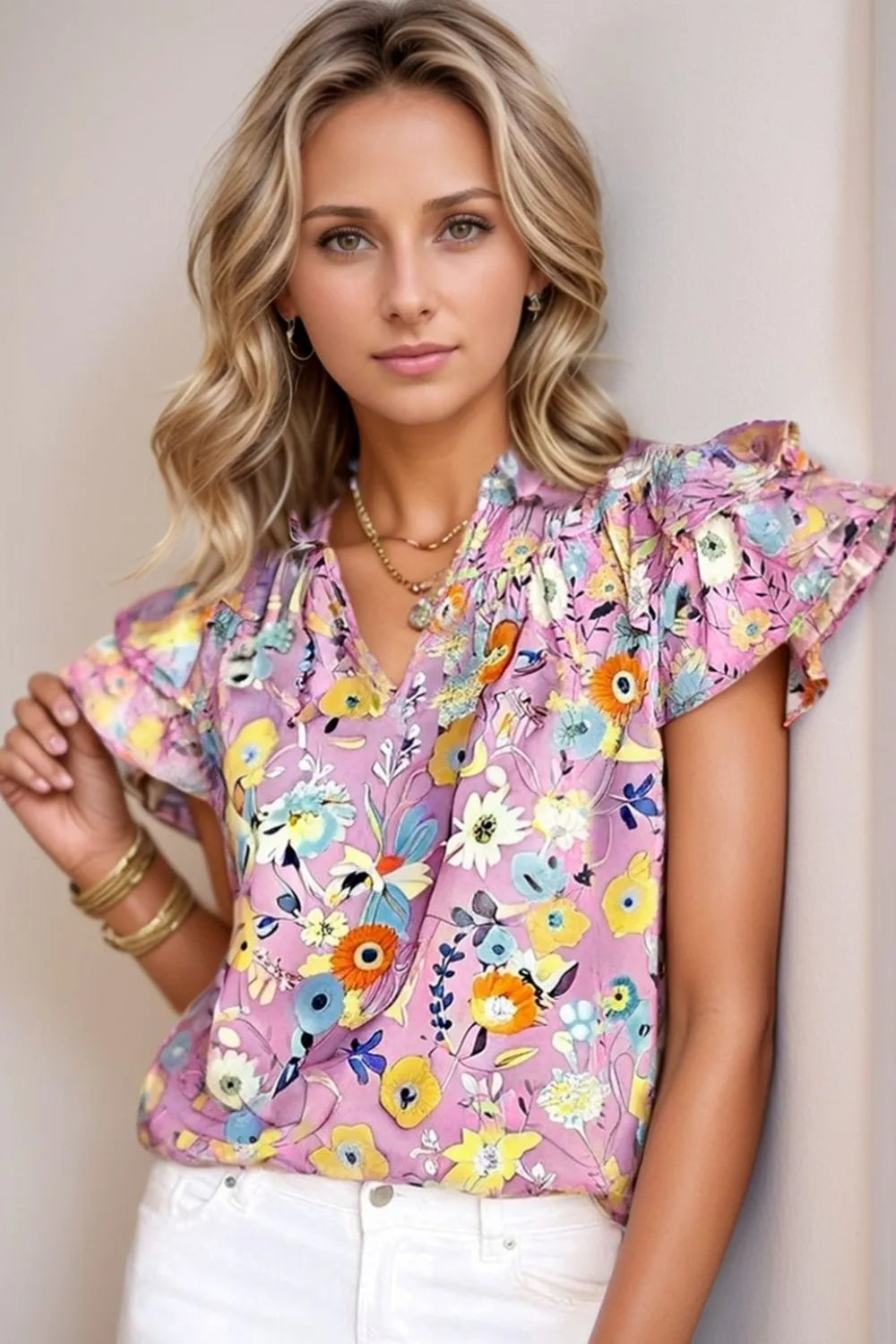 Ava Lace Detail Blouse