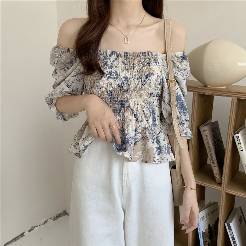 French Mamita Chic Blouse Top