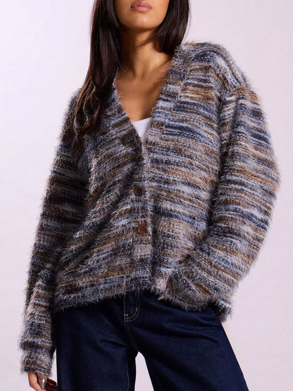 The Rowan Textured Knit Cardigan