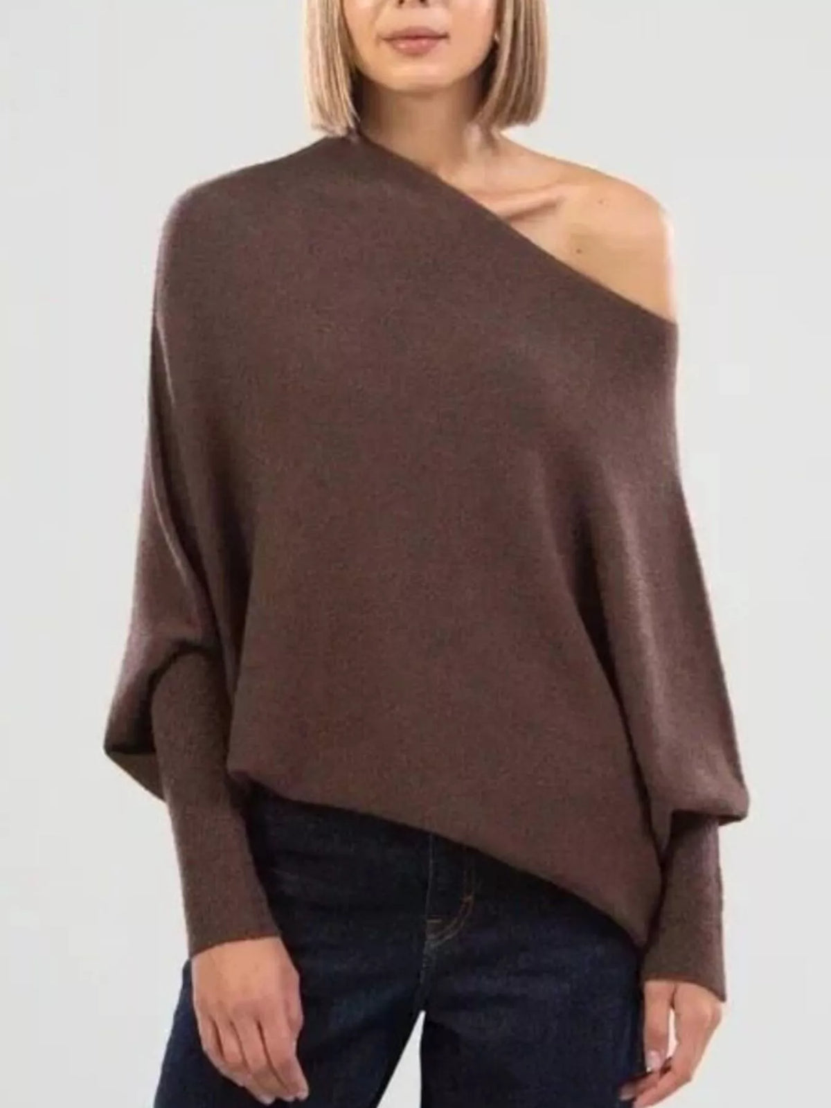 The Elisa Ann Boat-Neck Oversized Sweater
