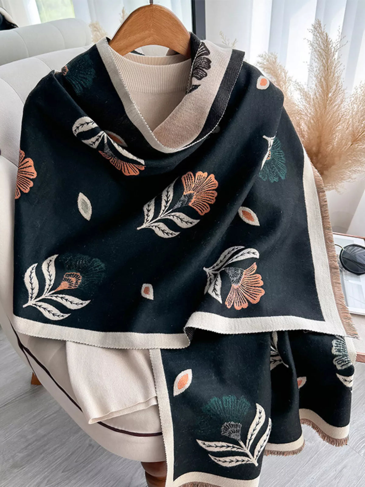 The Verona Printed Satin Scarf