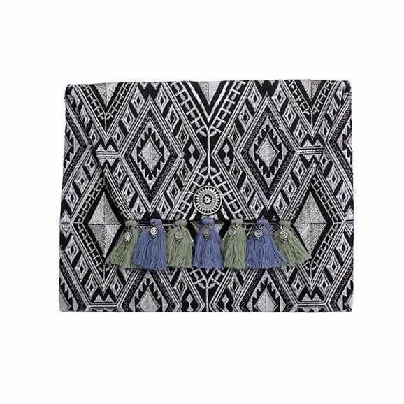 The Style Chic Clutch Bag With Tassels - The Friday Chic Collection