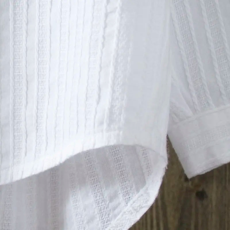 White Lila Chic Blouse Top
