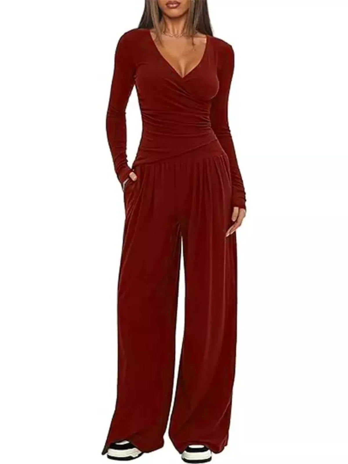 The Amara Lee Wide-Leg Lounge Set