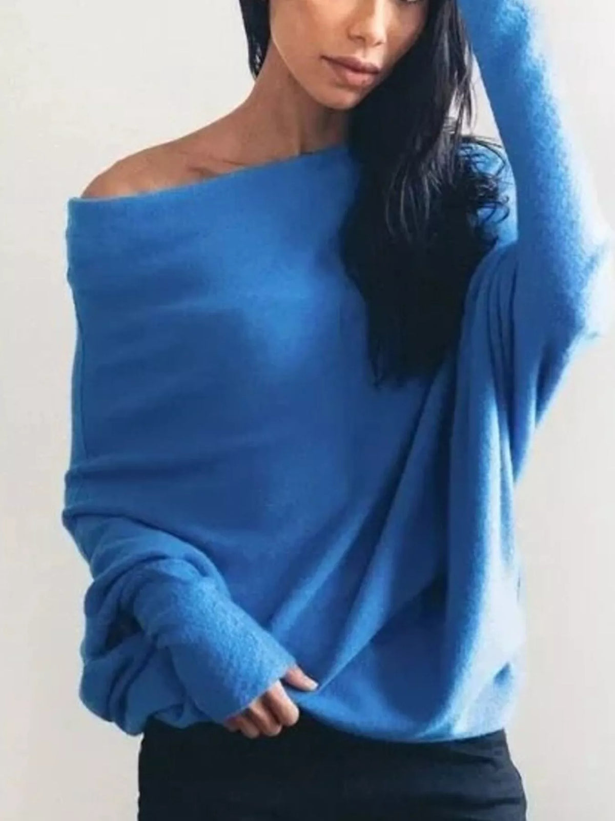 The Elisa Ann Boat-Neck Oversized Sweater