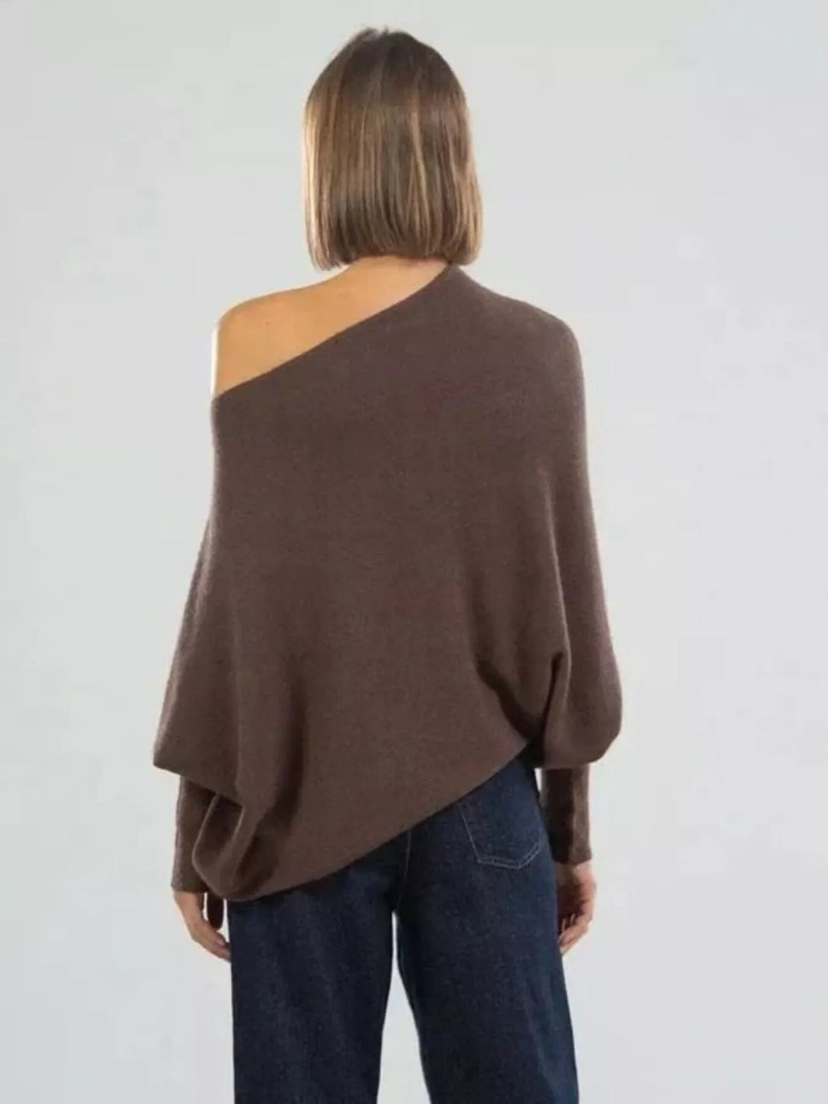 The Elisa Ann Boat-Neck Oversized Sweater
