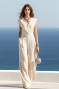 The Carmen Maria Vest & Wide-Leg Set