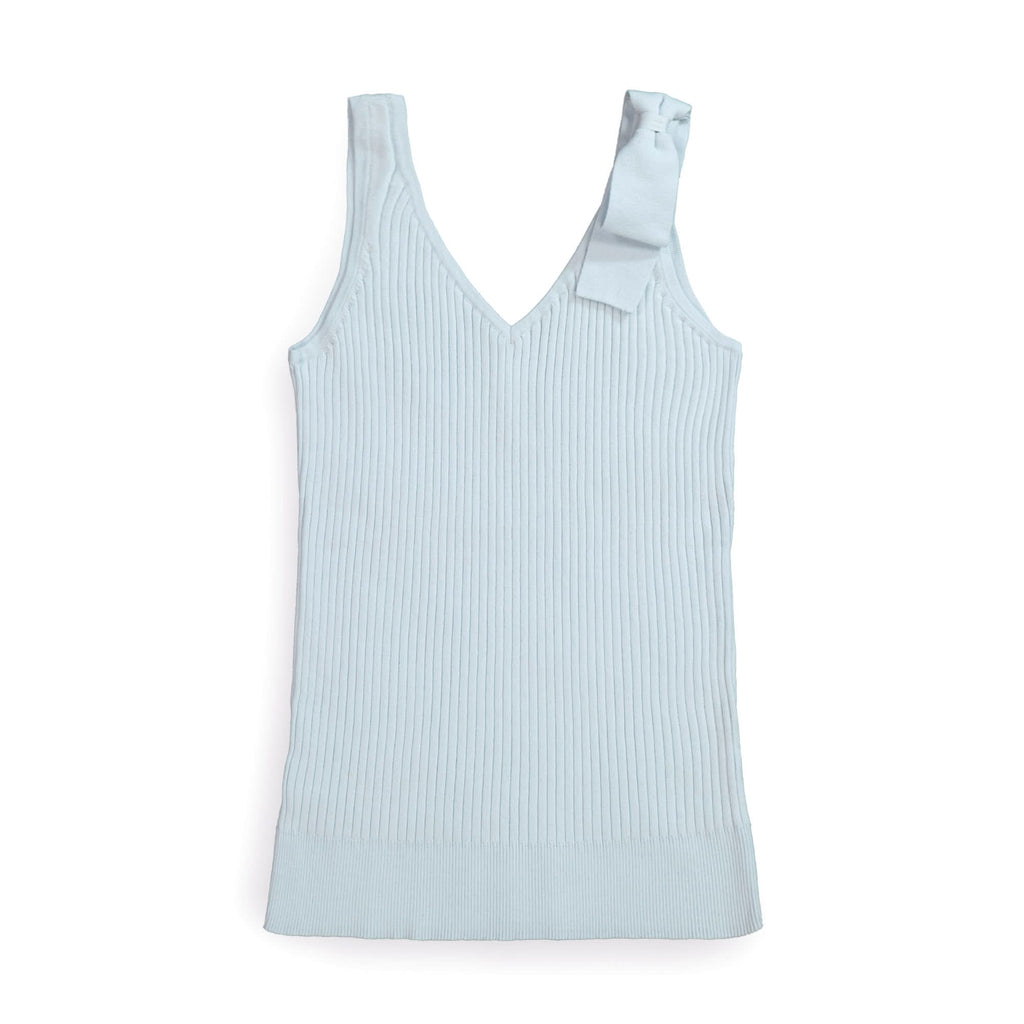 Mariela Rose Knit Tank with Bow- The Organic Chic Collection