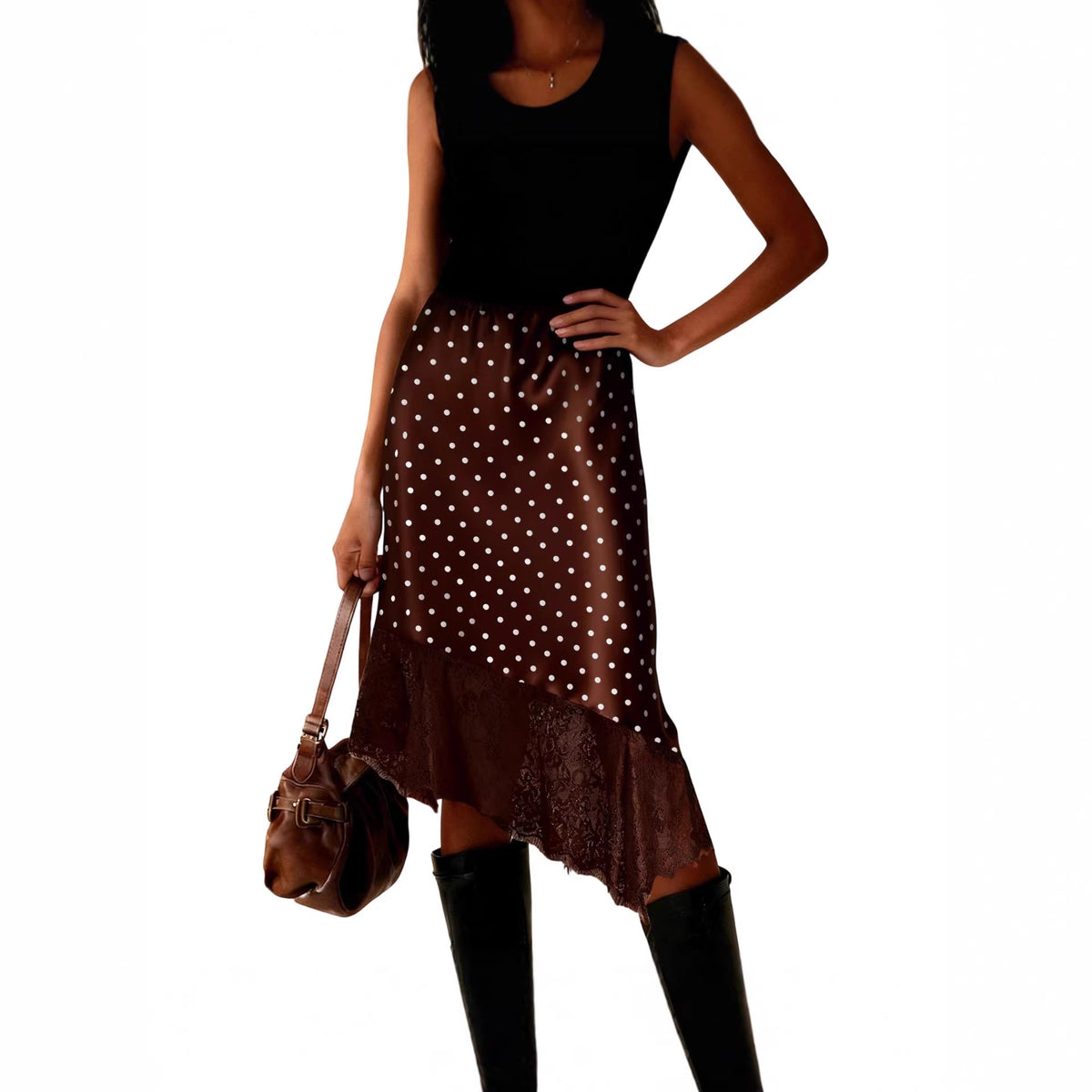 The Lena Lace Patchwork Skirt