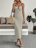 Floral Stripes Whisper Dress