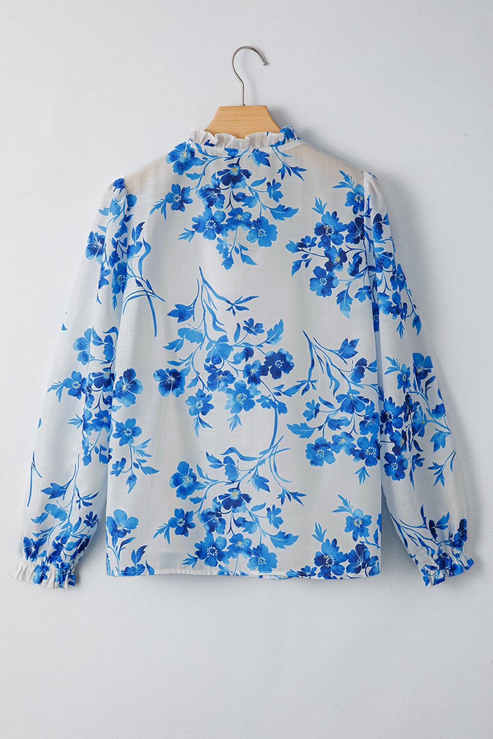 Moonflower Blue Blouse Top