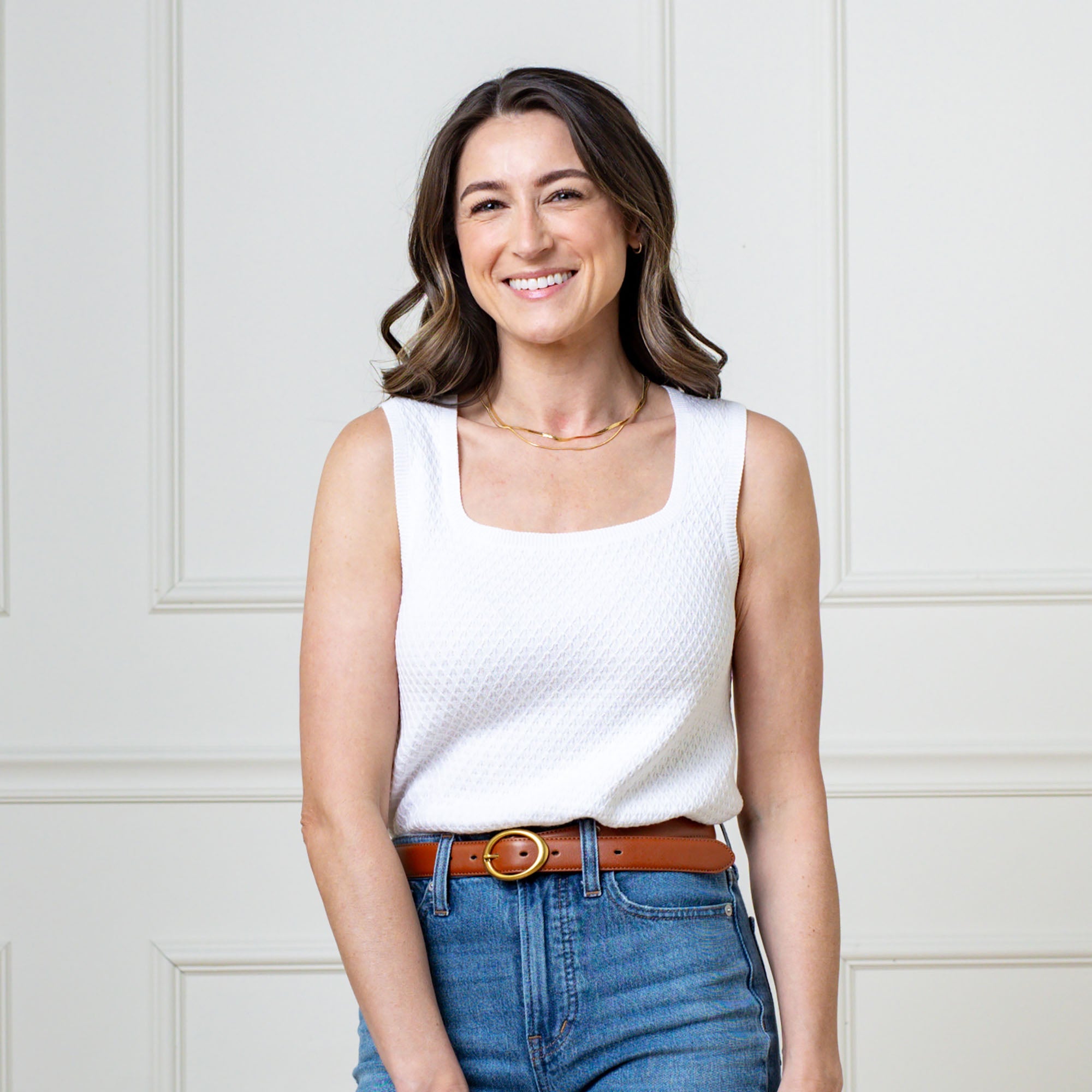 Layla Sweater Tank Top- The Organic Chic Collection