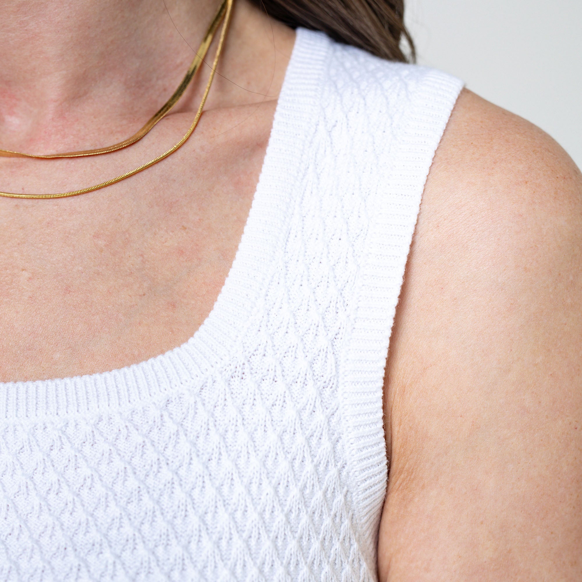 Layla Sweater Tank Top- The Organic Chic Collection