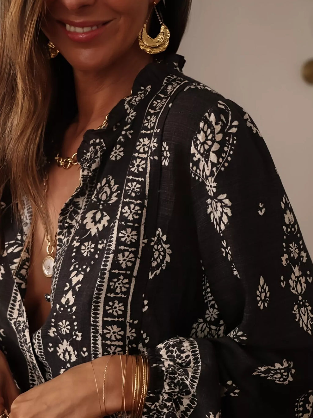Elegant Grace Blouse Top