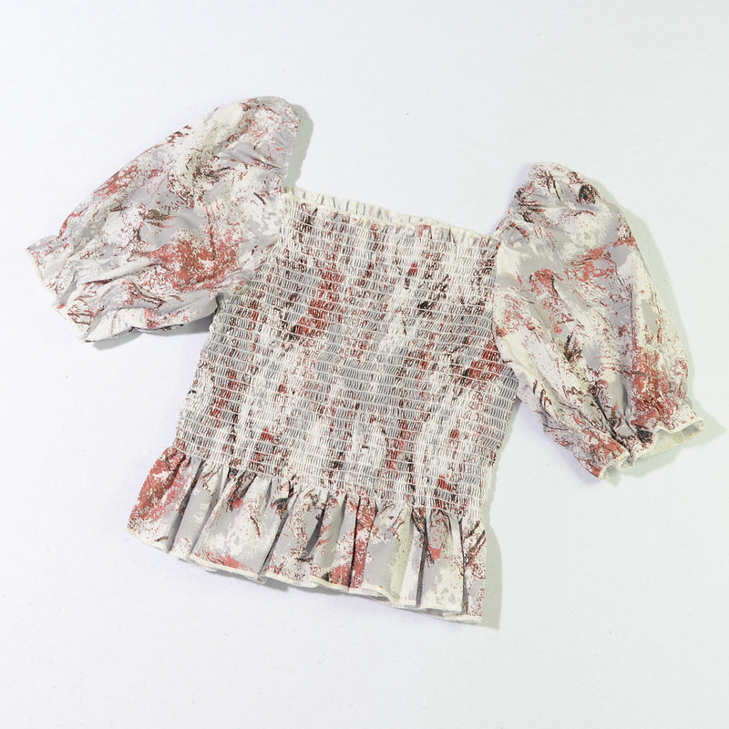 French Mamita Chic Blouse Top