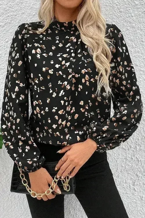 . Wild Elegance Leopard Blouse