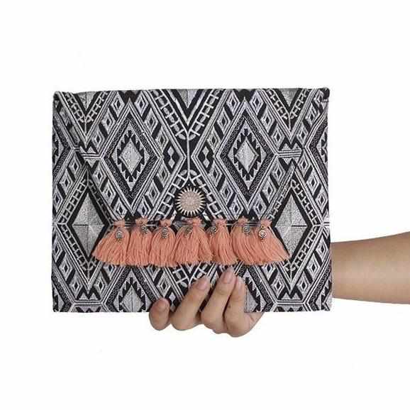 The Style Chic Clutch Bag With Tassels - The Friday Chic Collection