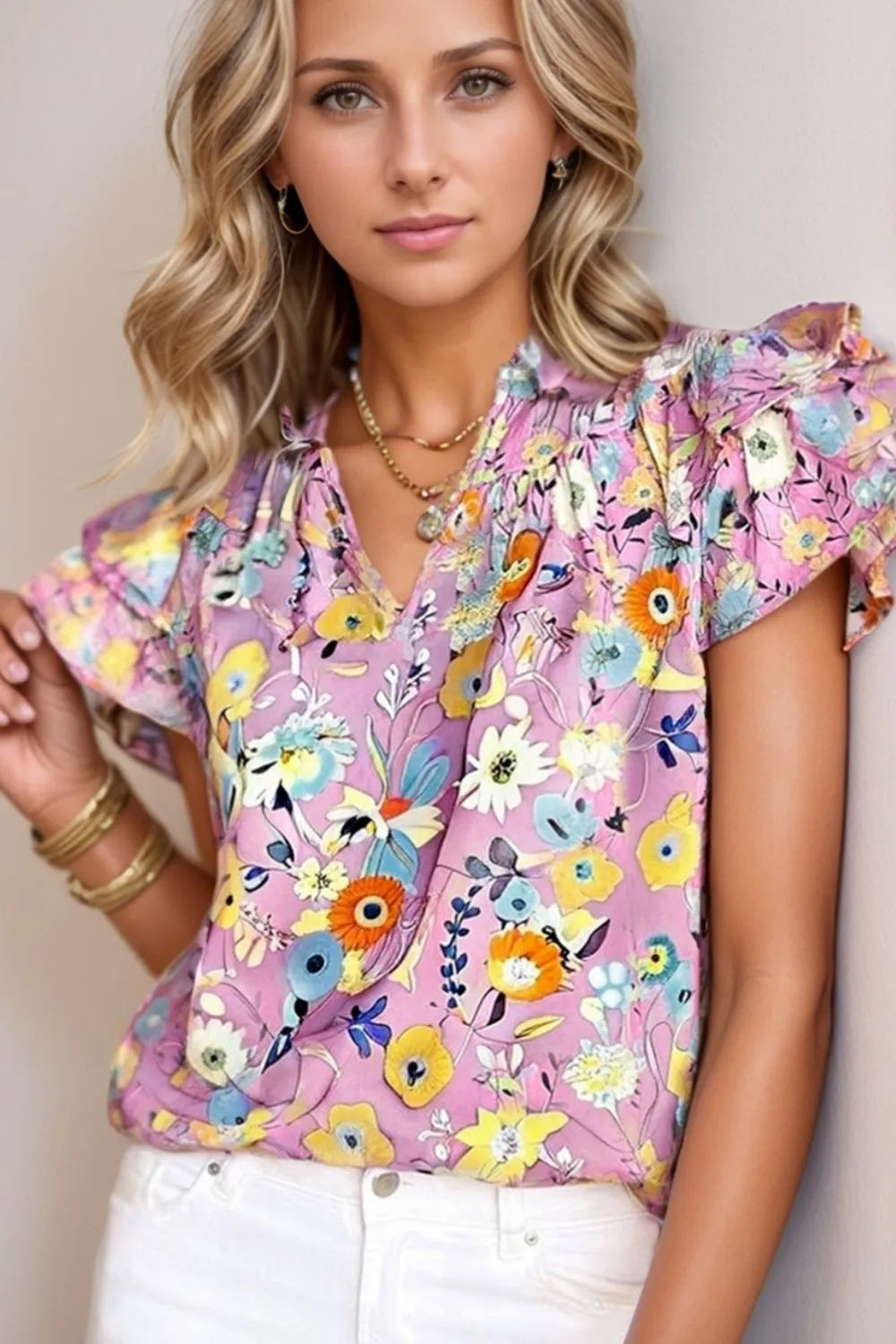 Ava Lace Detail Blouse