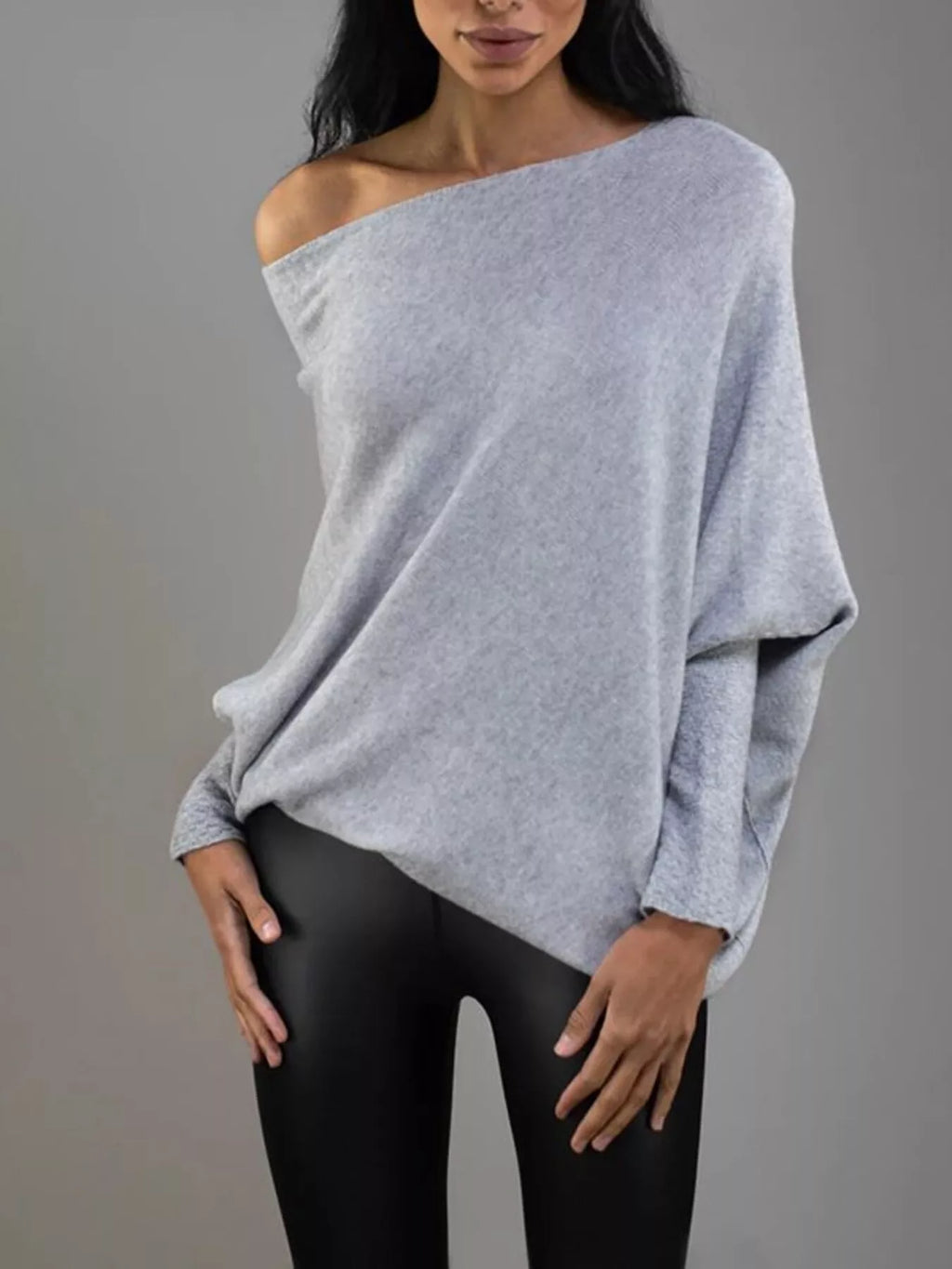 The Elisa Ann Boat-Neck Oversized Sweater