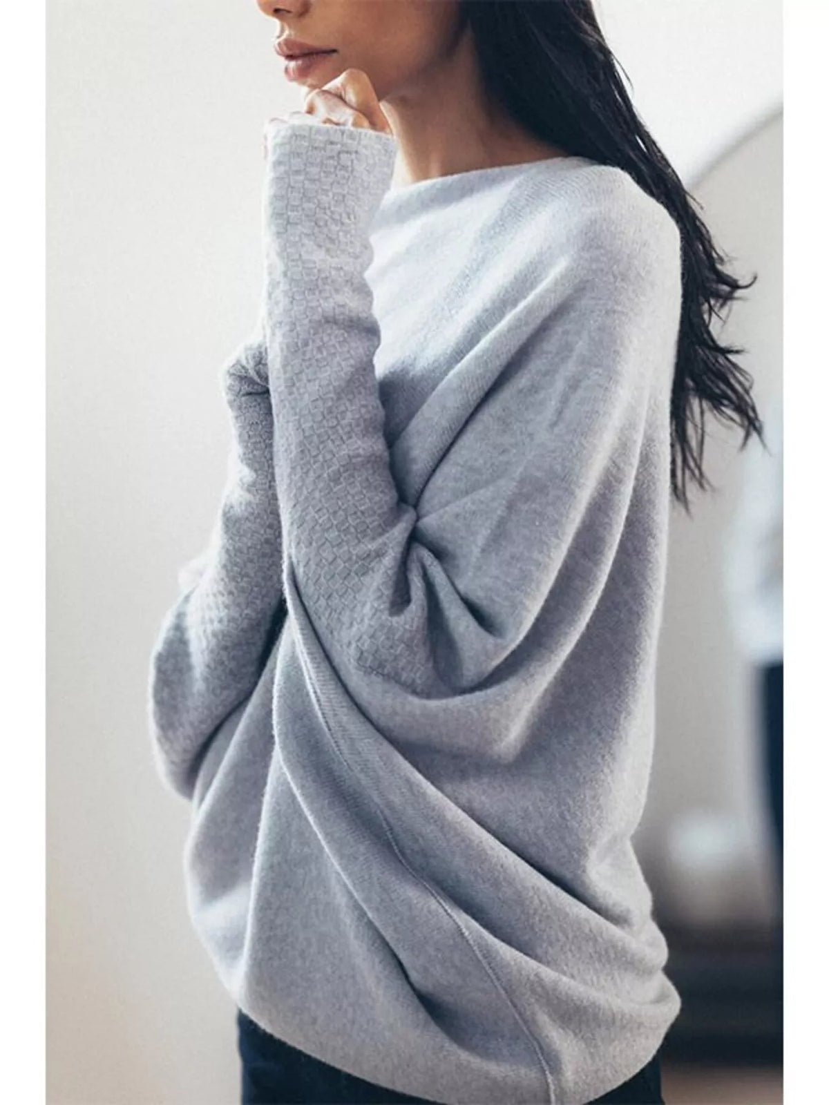 The Elisa Ann Boat-Neck Oversized Sweater