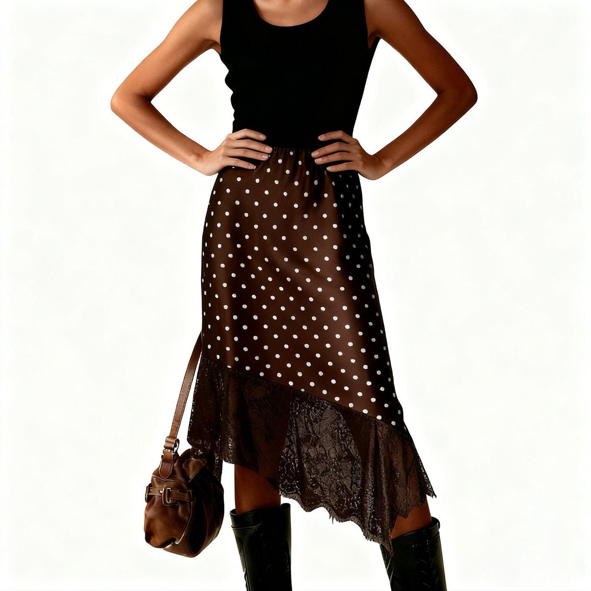 The Lena Lace Patchwork Skirt