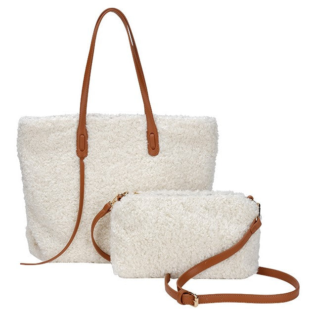Élodie Faux-Fur Tote Set
