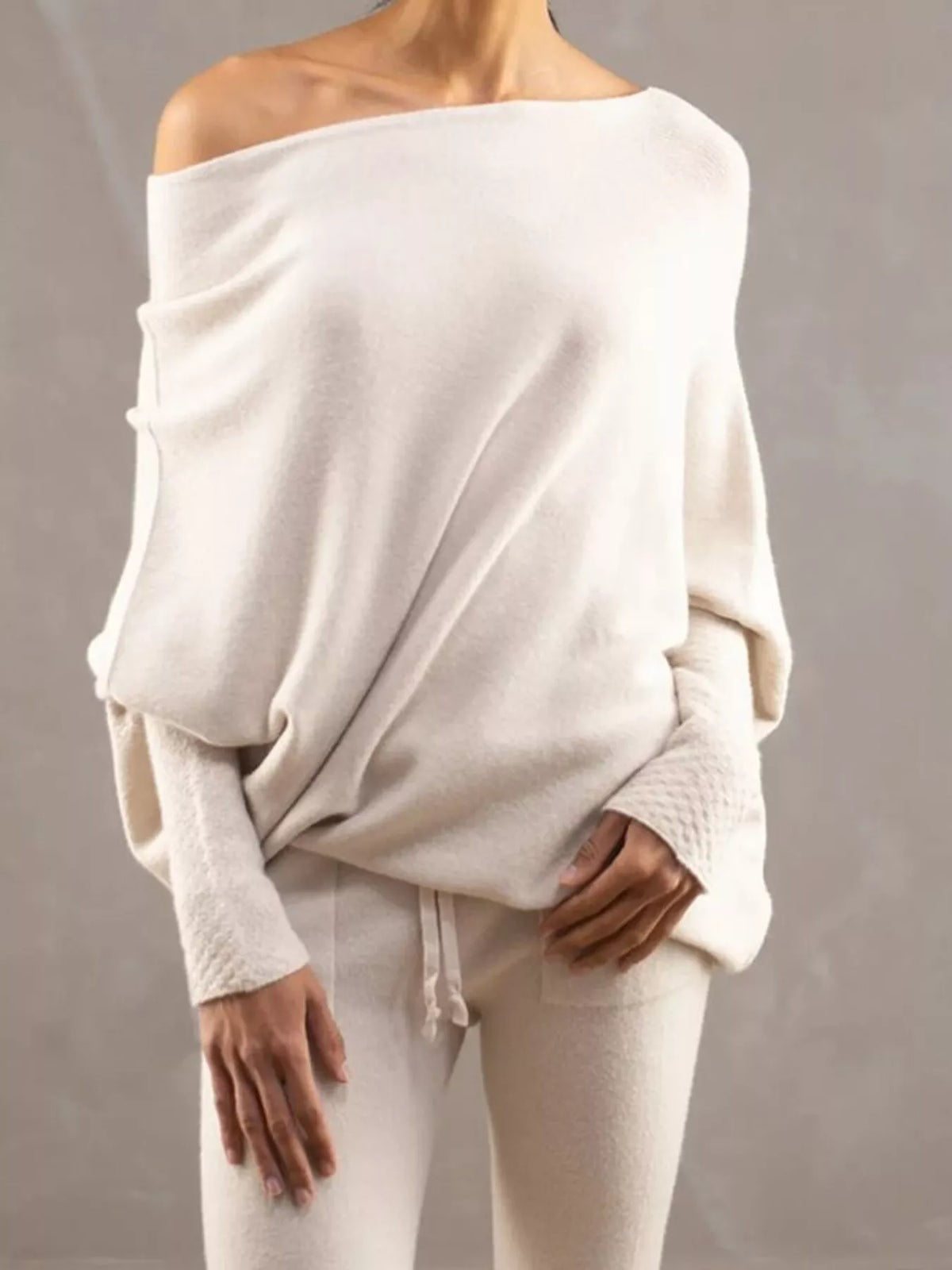 The Elisa Ann Boat-Neck Oversized Sweater