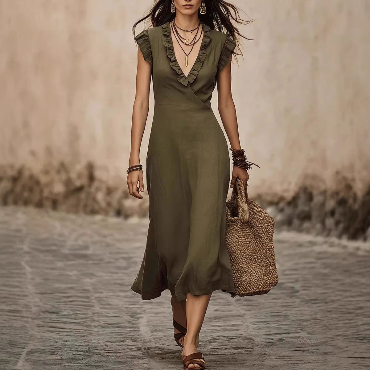 Golden Hour Chic Dress