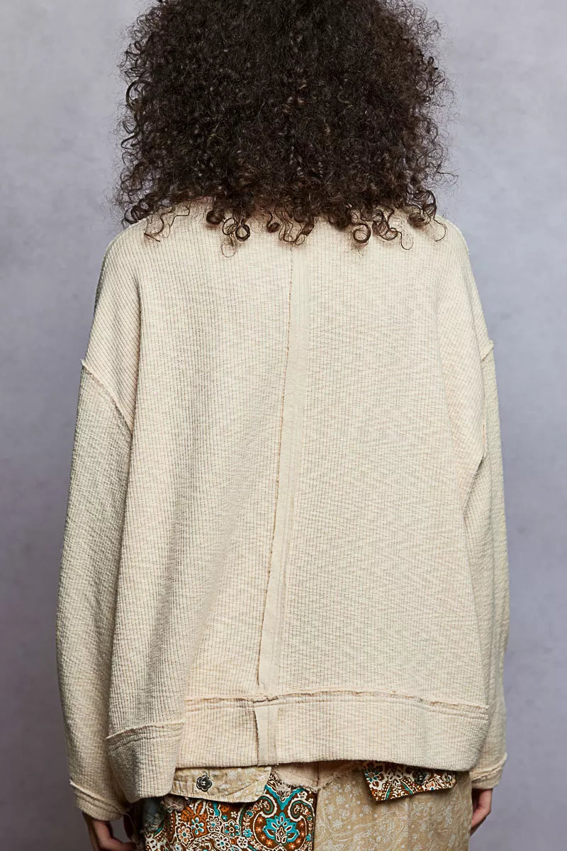 Calm Waves Oversize Top- The Calm Chic Collection