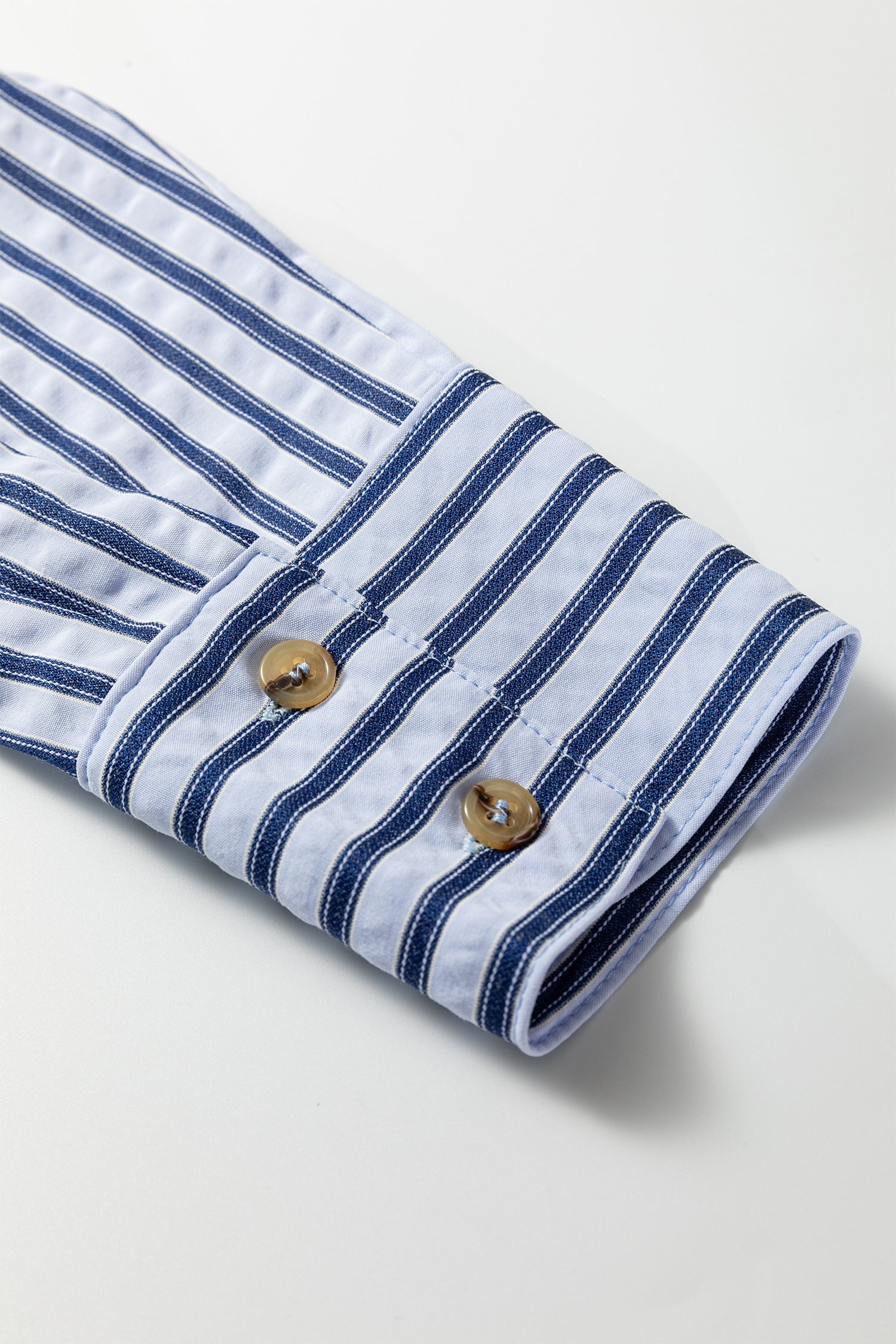 The Blue Stripe Chic Oversize Top- The Soft Girl Collection