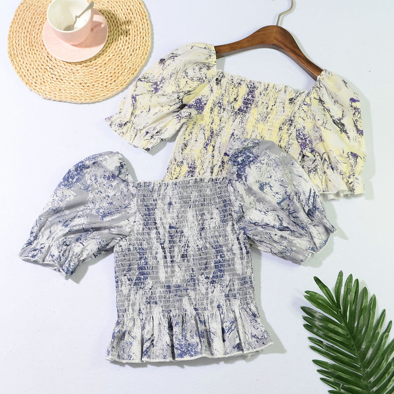 French Mamita Chic Blouse Top