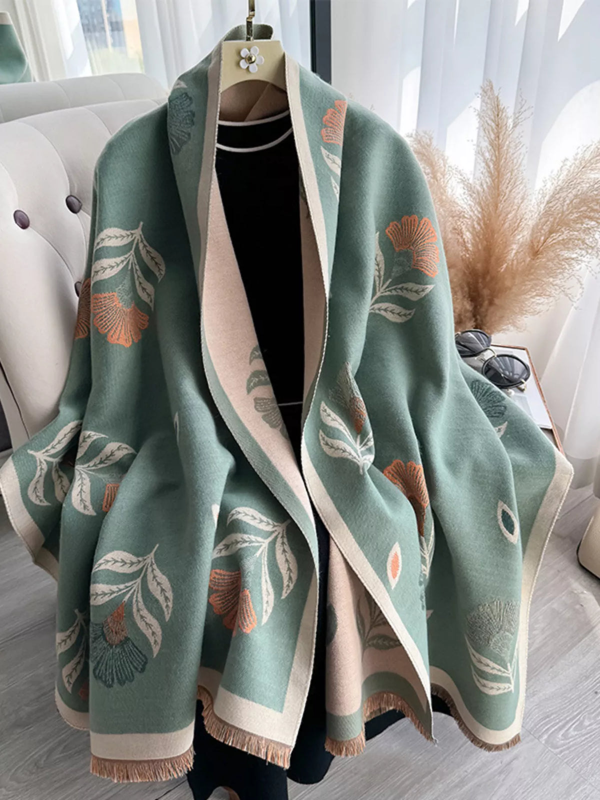 The Verona Printed Satin Scarf