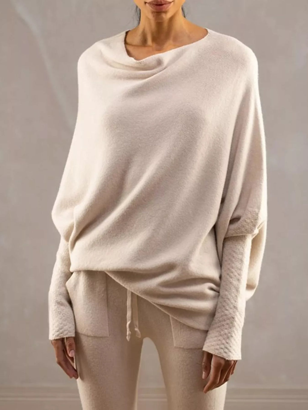 The Elisa Ann Boat-Neck Oversized Sweater