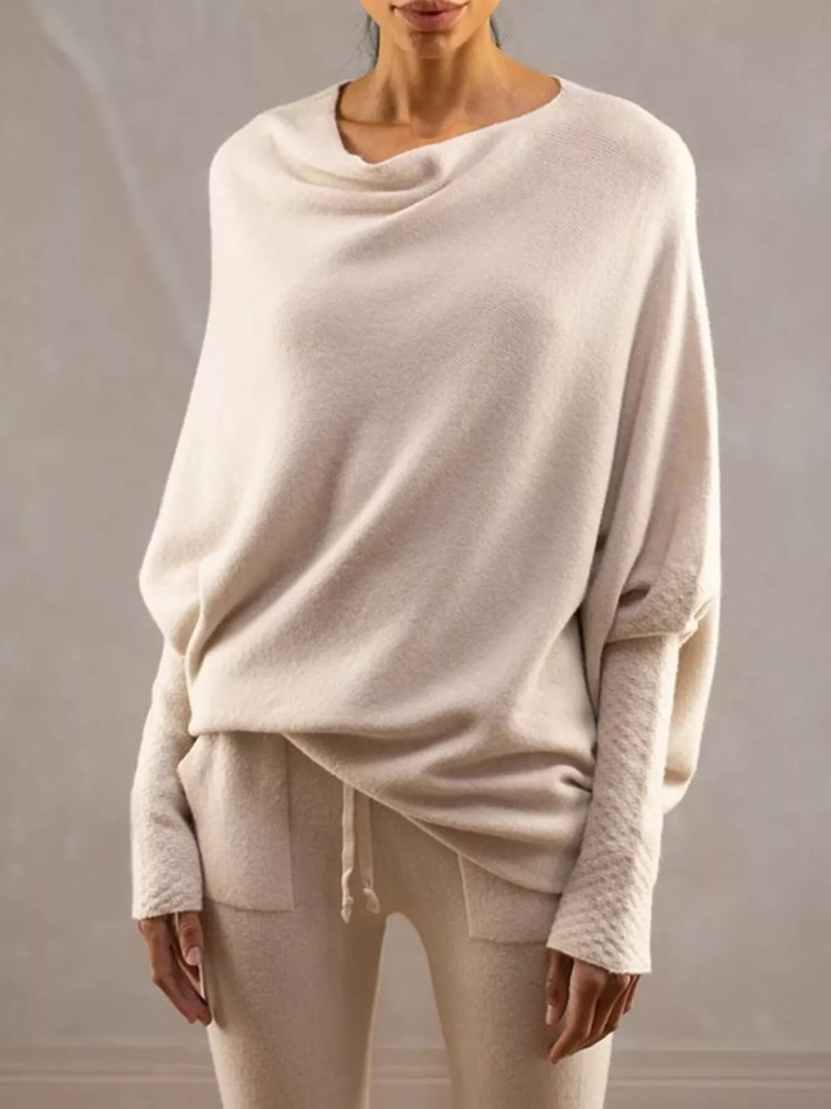 The Elisa Ann Boat-Neck Oversized Sweater