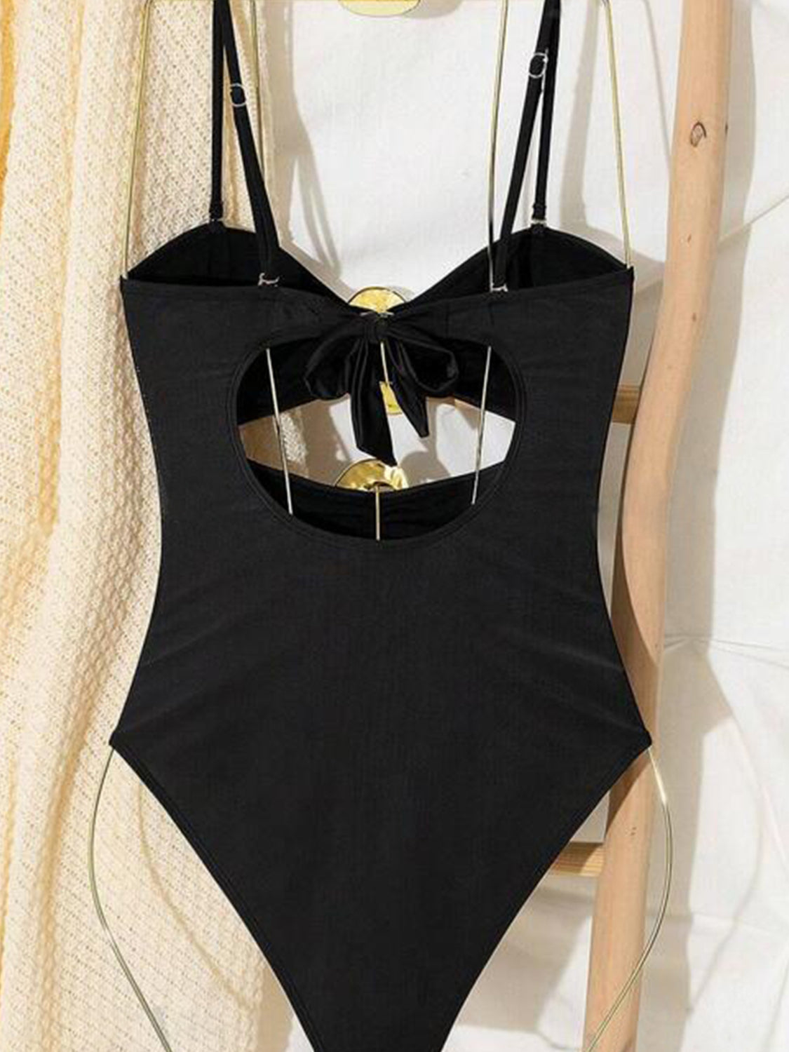 Sweet Beach Girl Neck One-Piece Swimwear