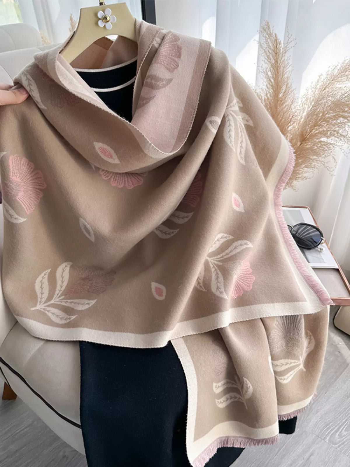 The Verona Printed Satin Scarf