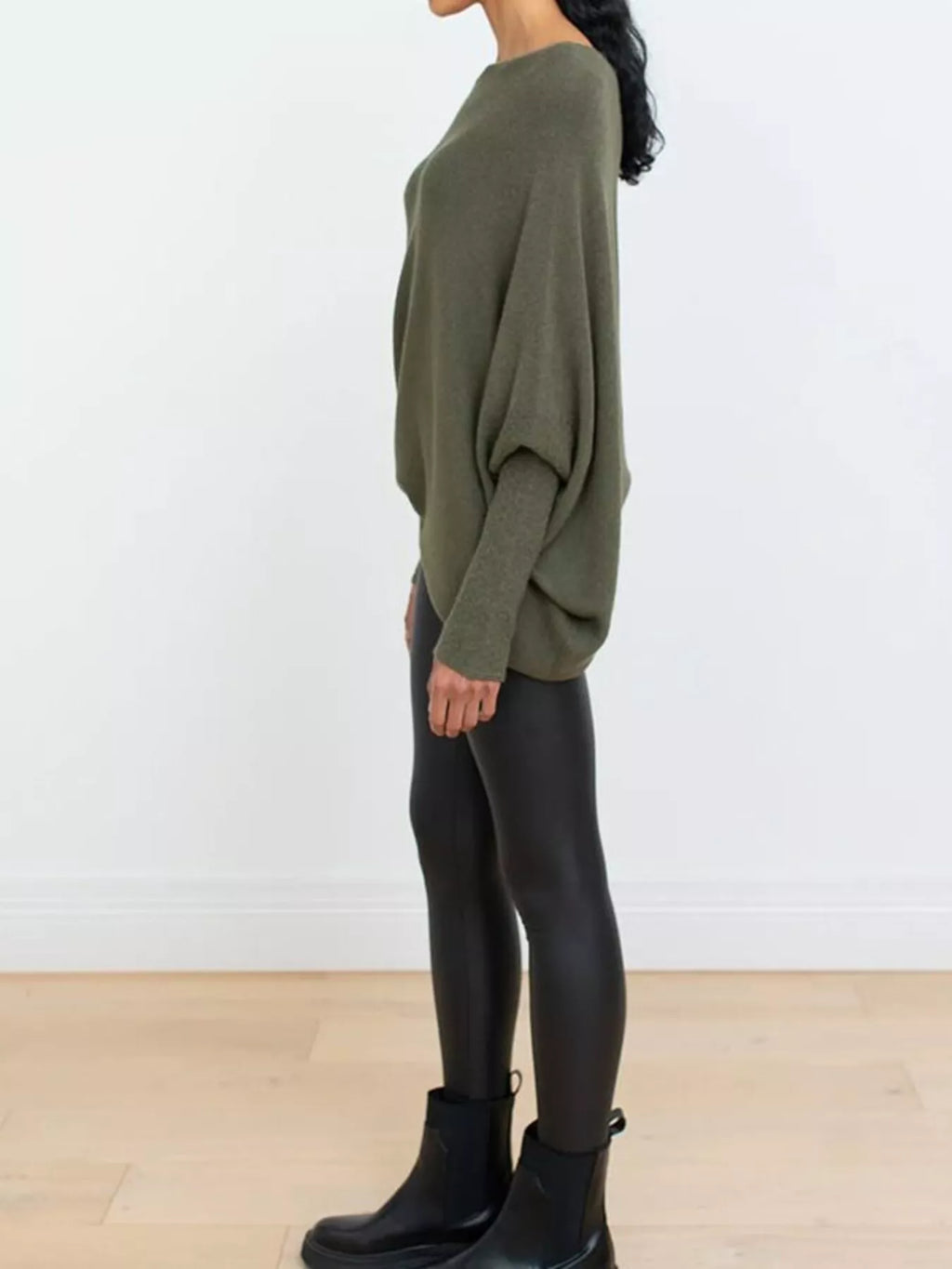 The Elisa Ann Boat-Neck Oversized Sweater