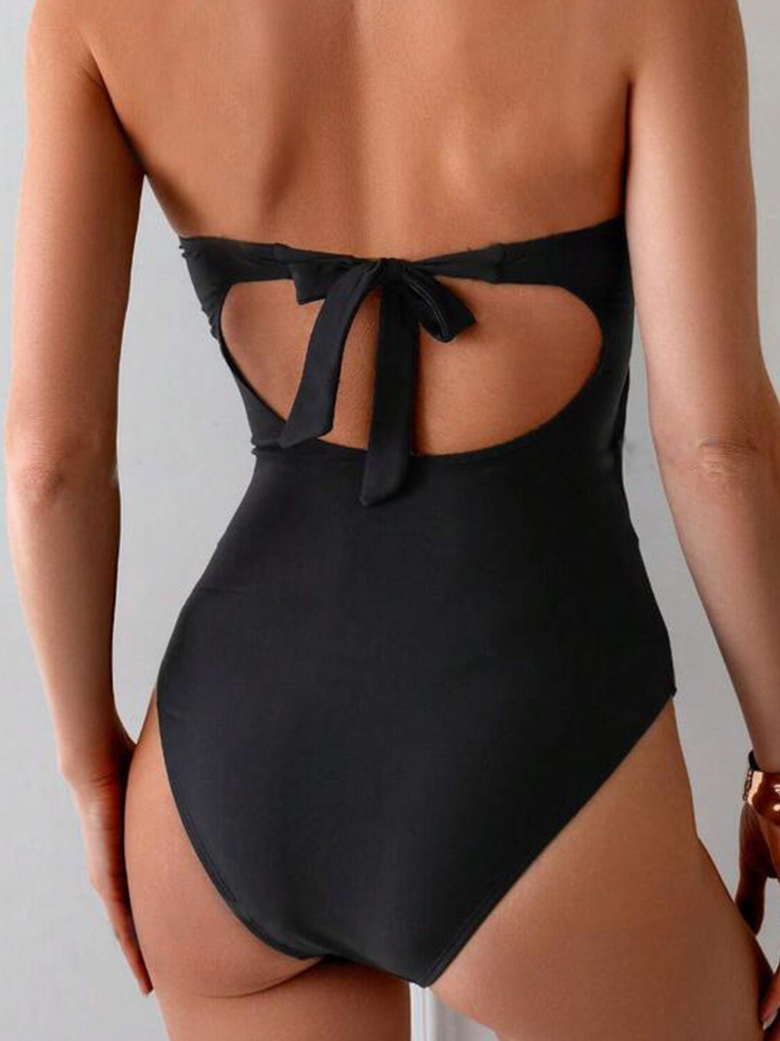 Sweet Beach Girl Neck One-Piece Swimwear