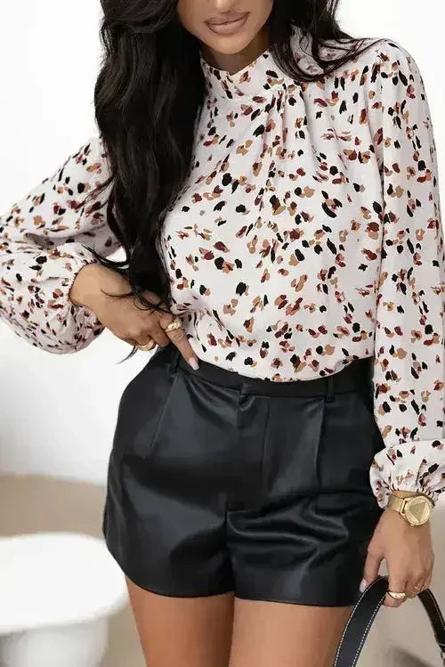 . Wild Elegance Leopard Blouse