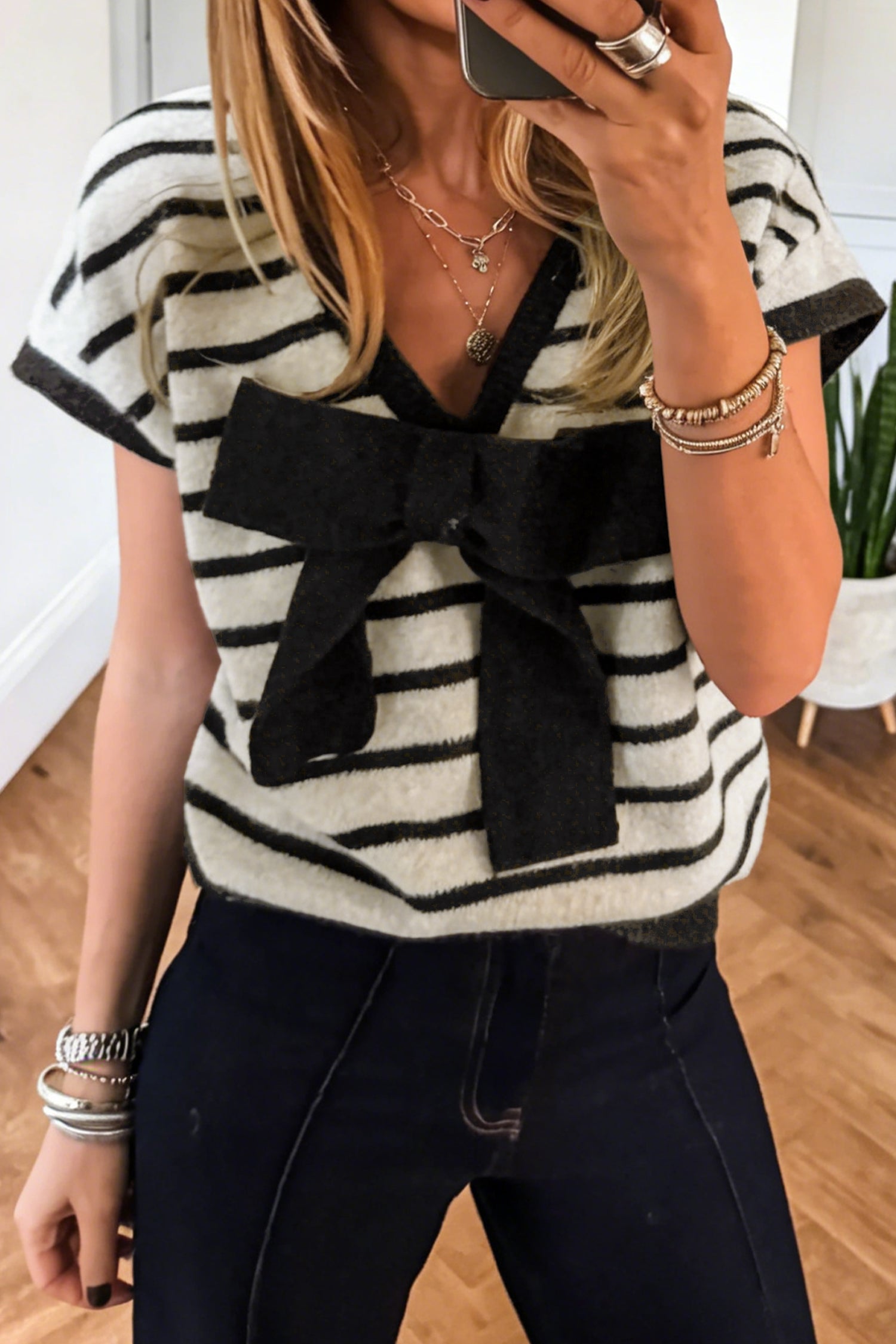 Trellis Rose Blouse Top