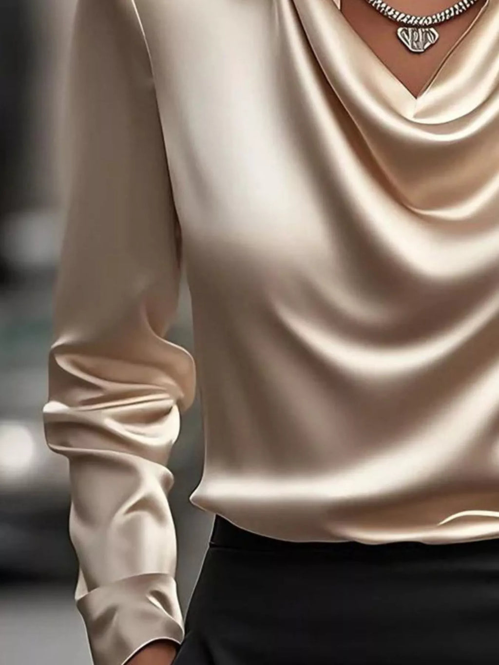 Porcelain Petal Blouse Top