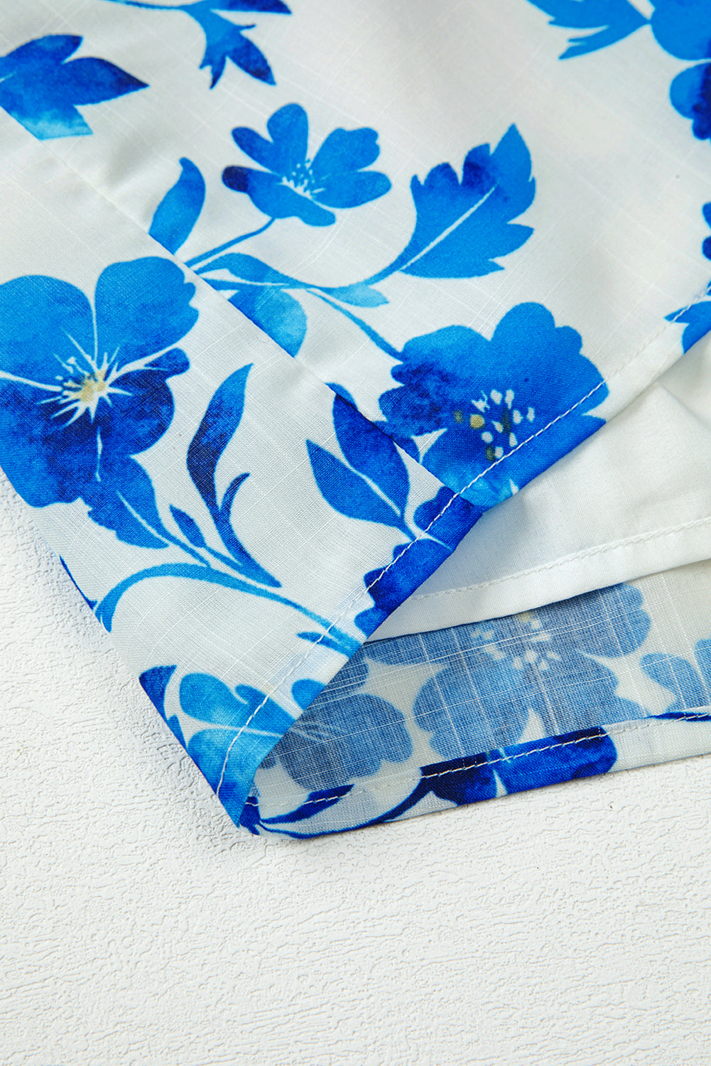 Moonflower Blue Blouse Top