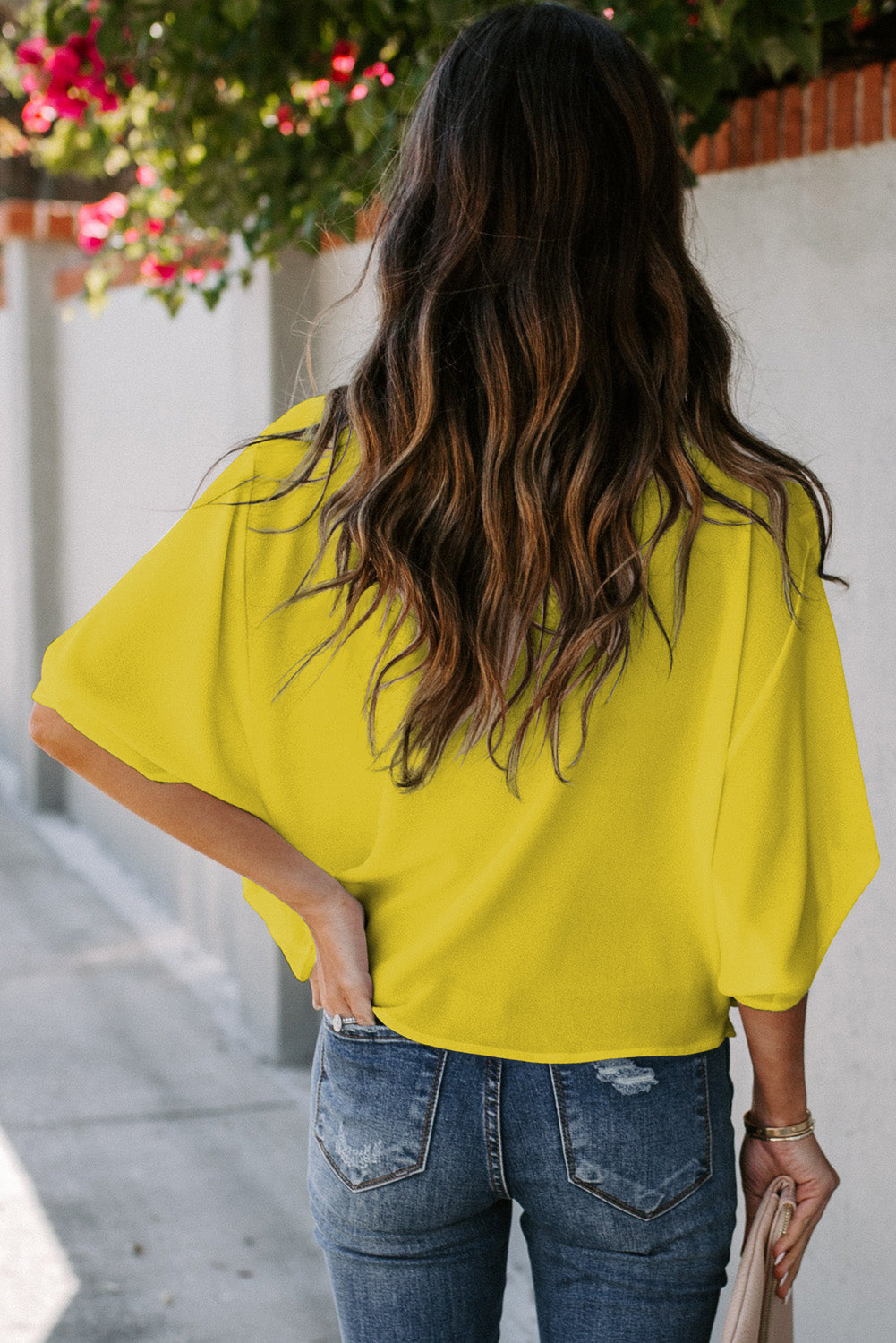 Golden Glow Chic Blouse Top