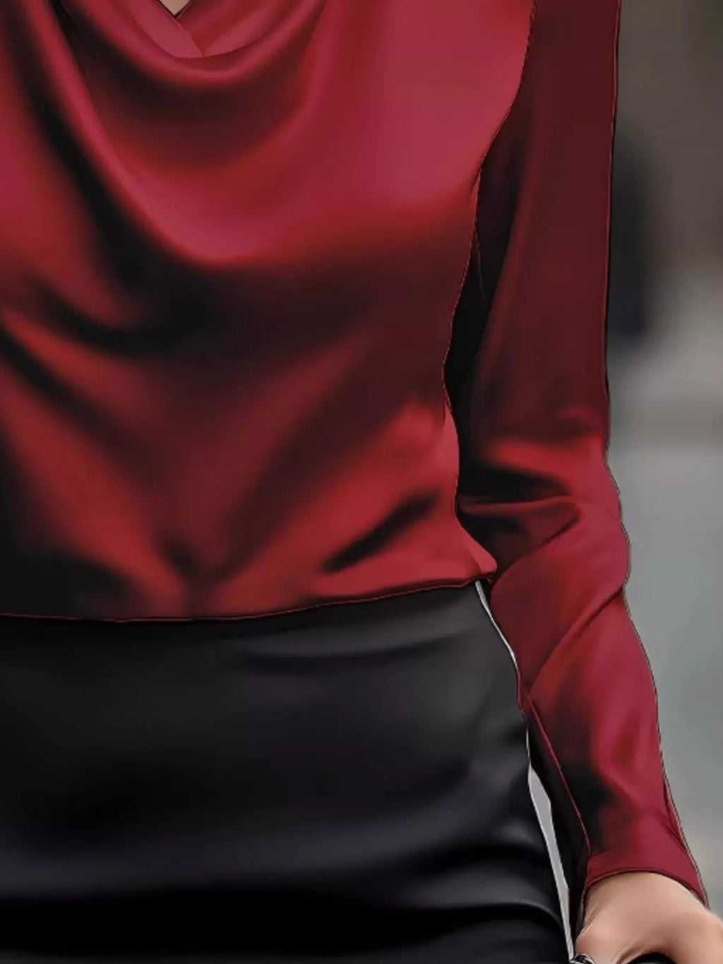 Porcelain Petal Blouse Top